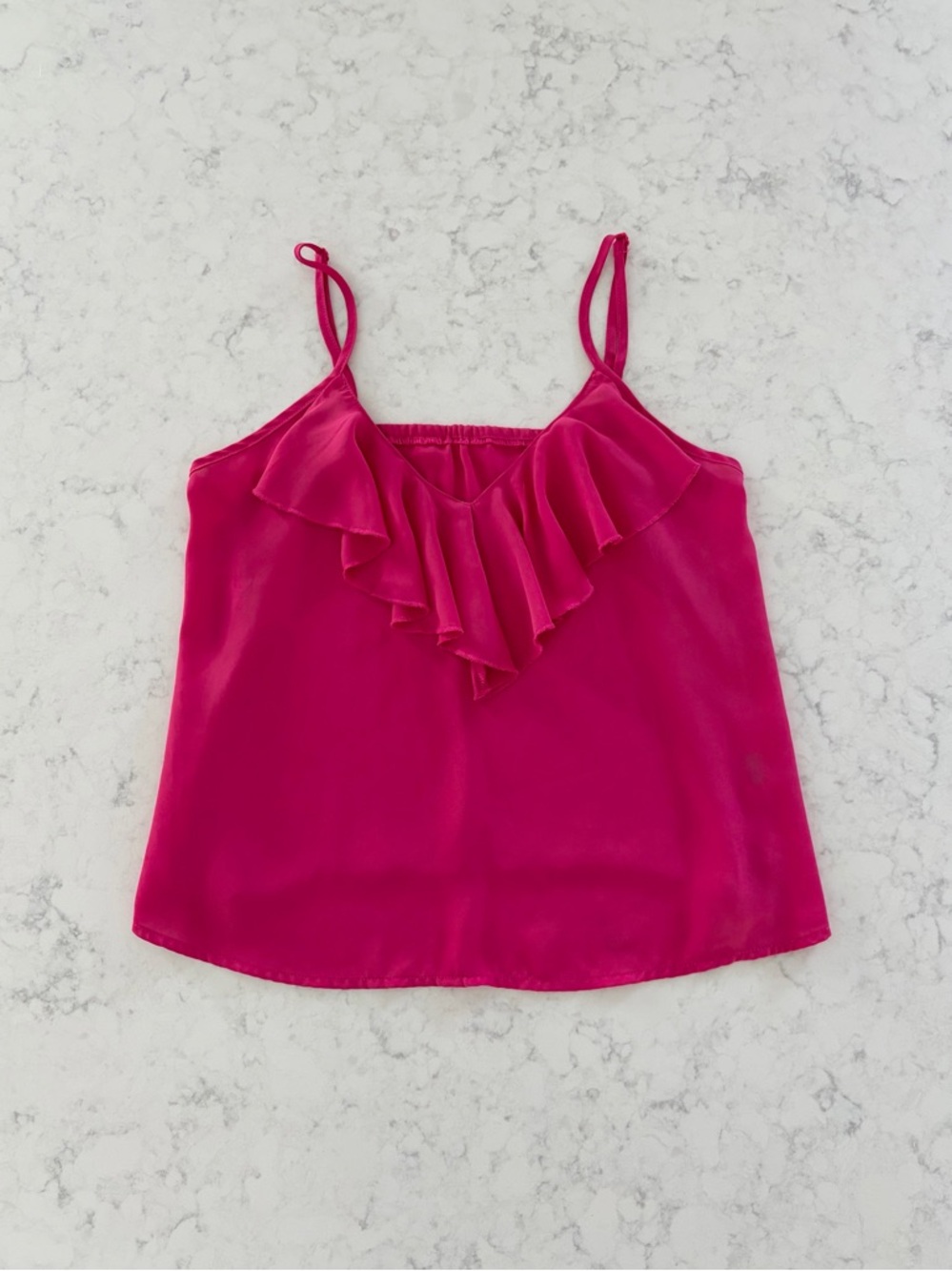 Ruffled Spaghetti Strap Camisole